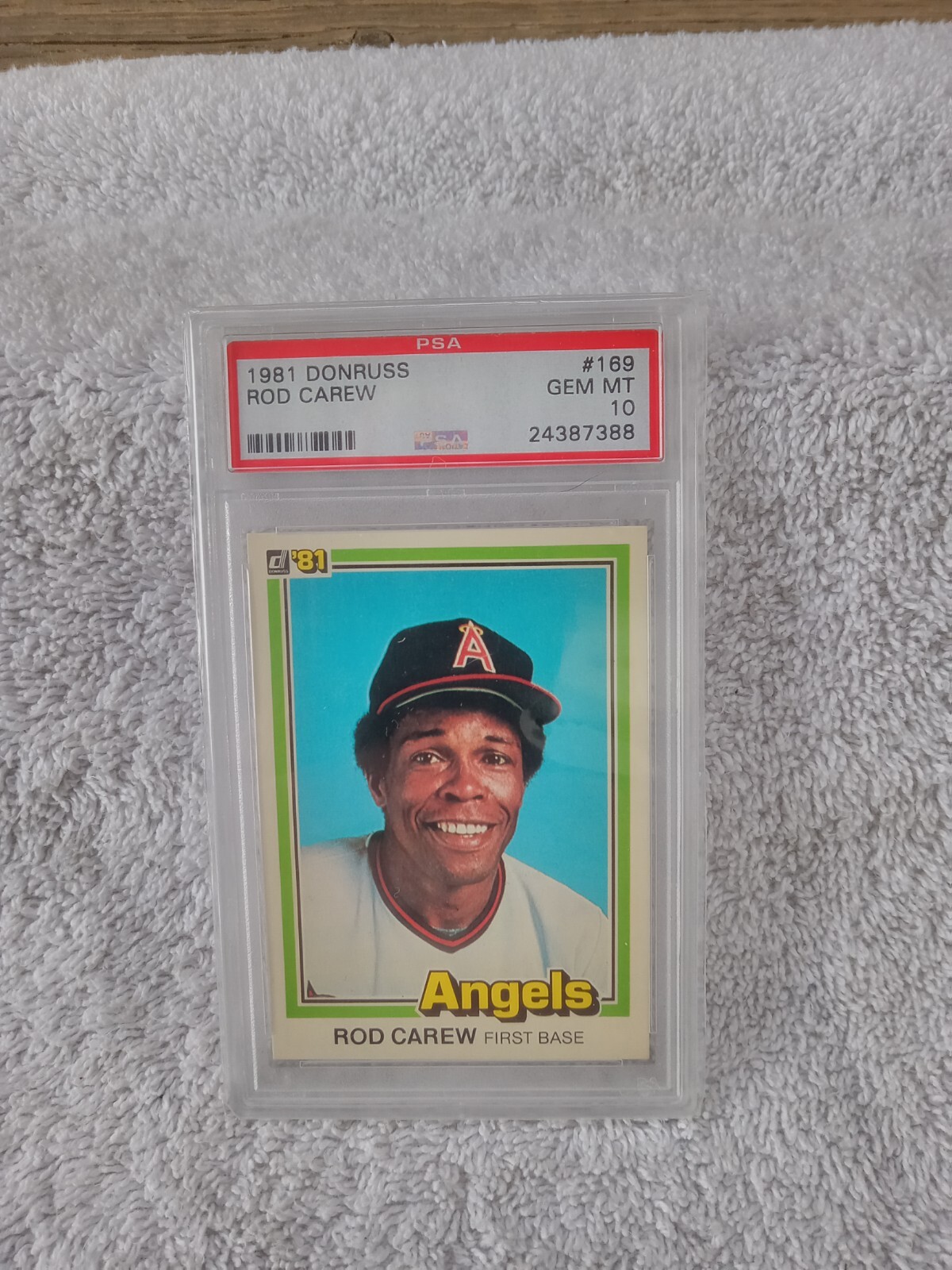 1981 DONRUSS #169 ROD CAREW ANGELS PSA 10