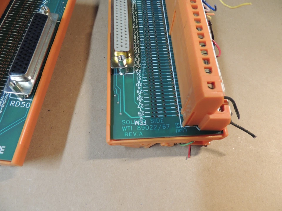 Lot 2x Weidmuller 911886 D Sub 50 Position Plug Terminal Block Interface Module - Image 2 of 4