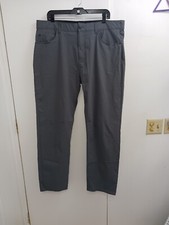 DENALI Dusty Gray UPF 50 Travel Pants Stretch 38/32 Straight Fit D747185