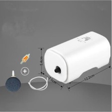 Pompa aria per acquario fino a 100 L pompa silenziosa con pietra a bolle 3 W