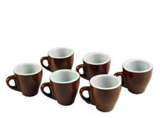 SET 6 TAZZINE Caffè TAZZINA ALTA SPESSORATA PESANTE BAR CLASSICO MODERNO 80 ML