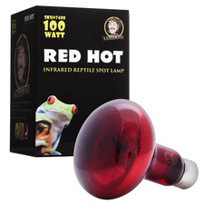 Red Hot Heat Bulb - Infrared Nocturnal Spot Light -Nighttime terrarium viewing