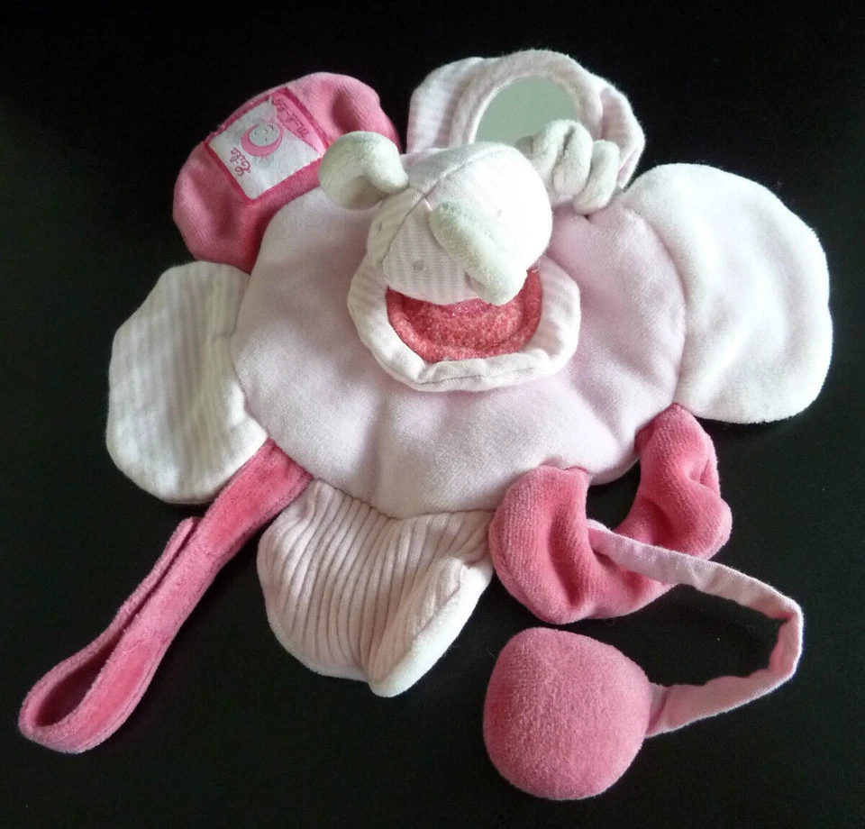 28. DOUDOU PLAT D'ACTIVITE MOULIN ROTY SOURIS LILA ROSE MIROIR TTBE * lire svp - Photo 1/1