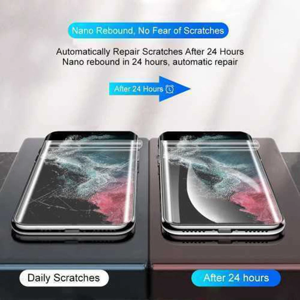 Lote por atacado 100X protetor de tela hidrogel para Galaxy S25 Ultra S24 FE S23 S22 - Imagem 3 de 4