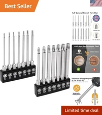 MulWark 14-Piece 3-Inch Torx Security Bit Set - S2 Steel, Anti-Tamper Design