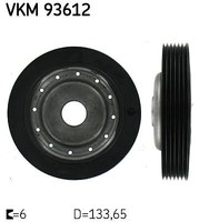 SKF VKM 93612 Riemenscheibe, Kurbelwelle FüR Renault