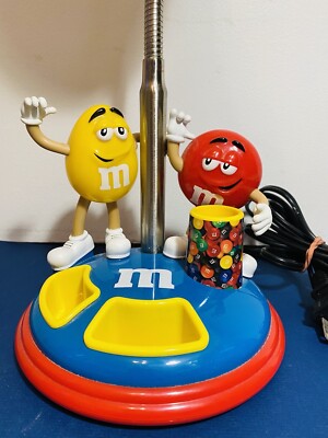 M&M's Goose neck Desk Lamp Brand New Red & Yellow M&M Table Lamp