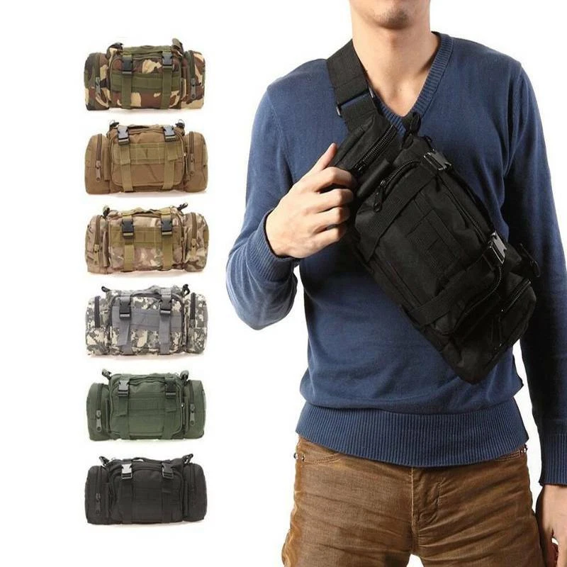 Utility Tactical Men Waist Bag Pack Pouch Military Camping Hiking Belt Bag JJ