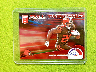 Nick Chubb RED #49/99 SP FULL THROTTLE CARD BROWNS UGA 2020 Elite