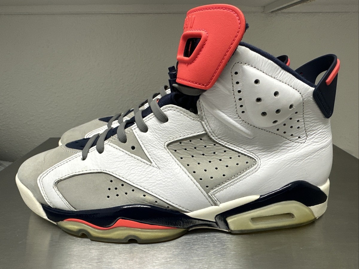 Jordan Air 6 Retro Size 10.5M Lifestyle Sneakers Tinker Men White