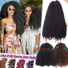 Afro Kinky Hair Extension Curly Twist Bulks Crochet Braids 100 Natural as Human