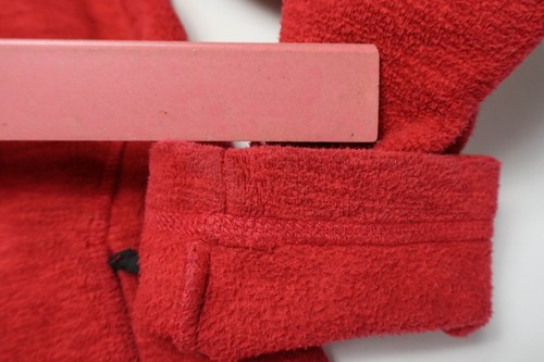 JACK WOLFSKIN Nanuk 300 Hoodie Women's MEDIUM Full Zip Fleece Pockets Red - Picture 12 of 17