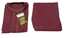 Pakistani Shalwar Kameez Mens Style ReadyMade Burgundy Color Size Small AK-3936