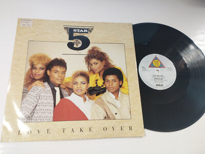 Five 5 Star Love Take Over 1985 Tent UK Press 3 trak Maxi LP Vinilo 12'' VG/VG Am