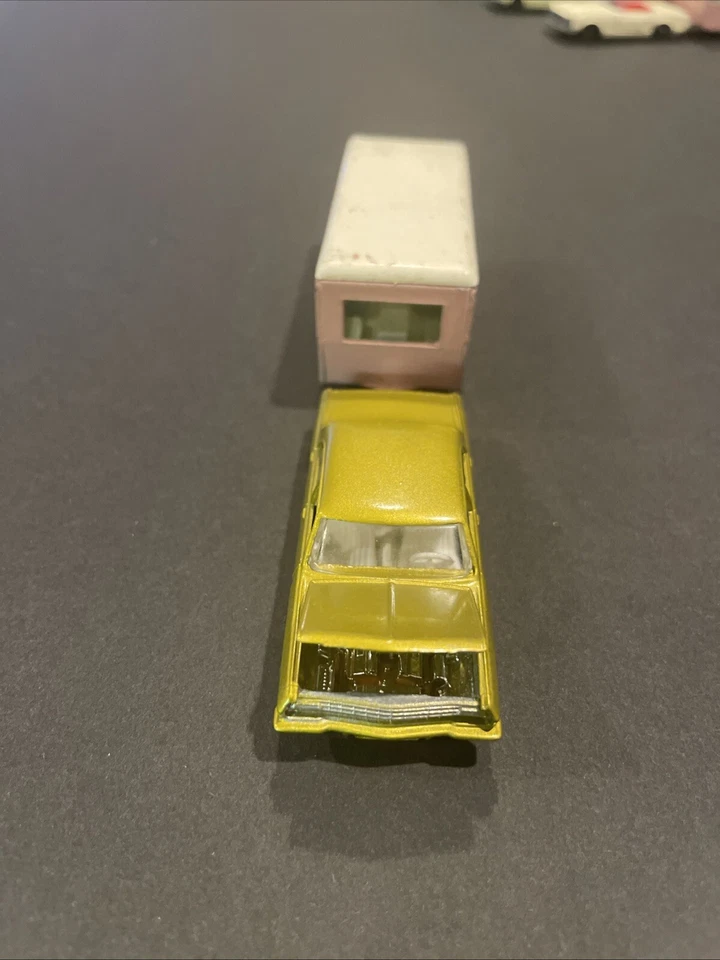 Matchbox Lesney Pink Caravan & Moko #36 Opal Diplomat Gold - Motor cromado - Casi nuevo Foto 4 de 4