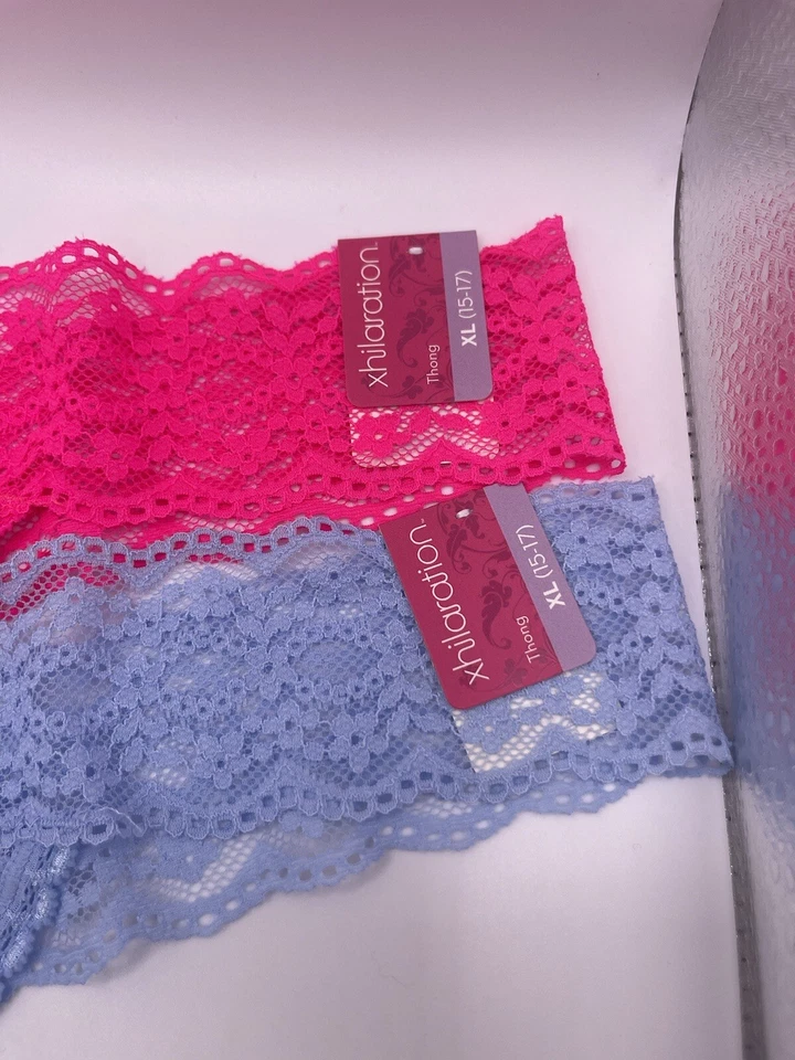 New Old Stock 2017 Xhilaration Bikini Lace Panties XL Thong (15-17) - Image 2 of 4