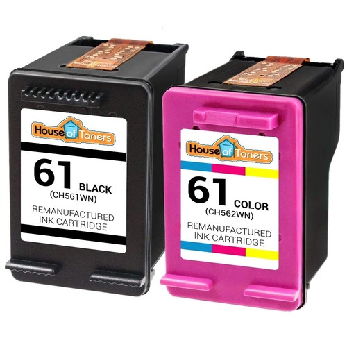 2 PACK #61 Black \u0026 Color for HP ENVY 4500 4501 4502 4504 4505 5530 5531  5535 | eBay