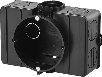 f-tronic Unterputz-Geräte-Verbindnugsdose d=60mm Schwarz