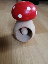 Nussknacker Basteln Kastanien Halter Holzpilz Pilz Fliegenpilz