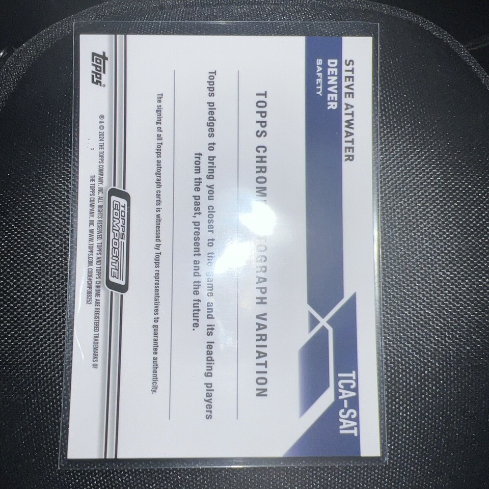 2023 Topps Composite Topps Chrome Steve Atwater Auto Green /99 TCASAT