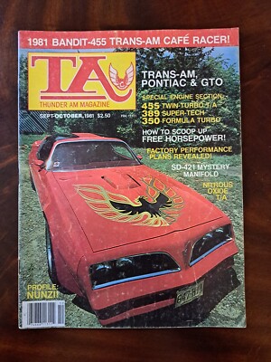 1981 Thunder Am Magazine October Vol. 2 No. 4 / TA Magazine / High Performance