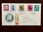 1953 SWITZERLAND FDC PRO JUVENTUTE - Registered mail to Canada