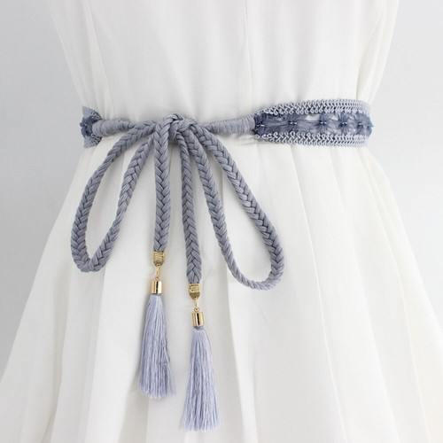 Woven Tassel Belt Waist Rope Knot Decorated Chinese Braided Style Waist Chain US - Picture 38 of 43