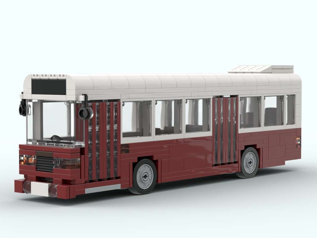 Lego MOC instructions Leyland National British Single Deck Bus