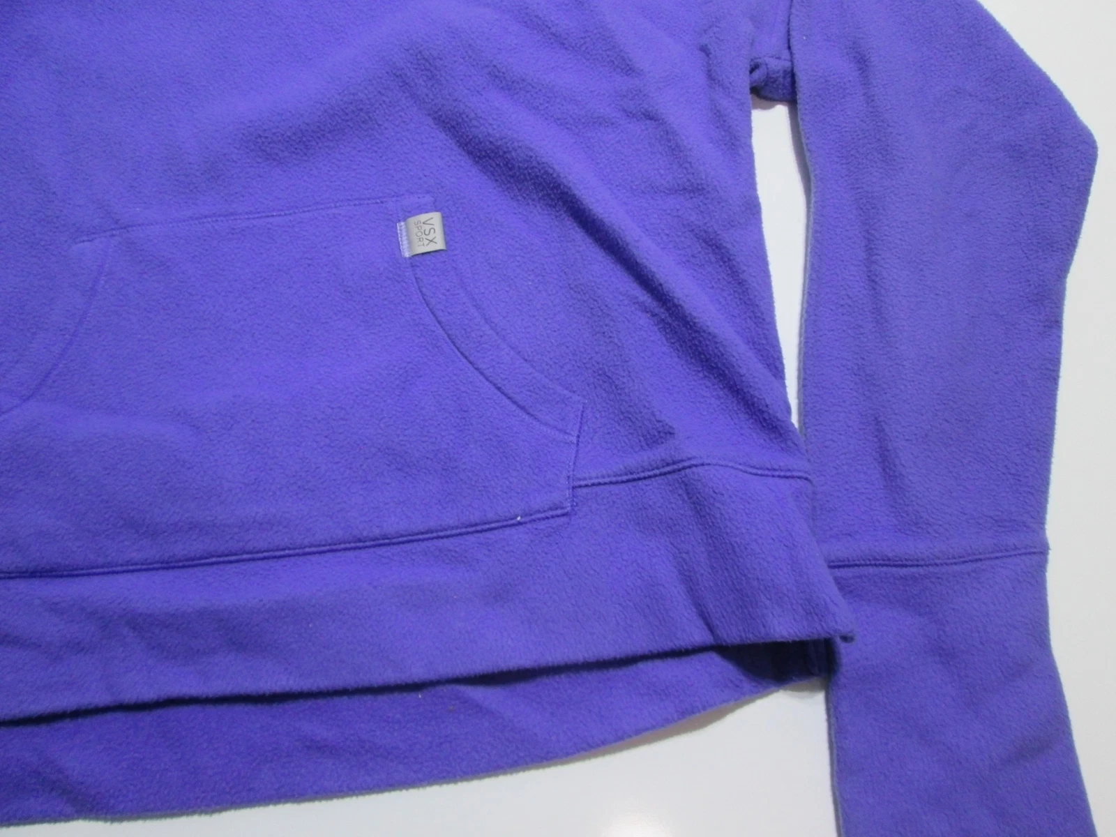 UNDERCOVER Felpa donna Victoria Secret taglia S blu manica lunga tasche logo abbigliamento sportivo