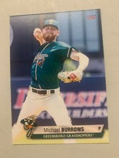 2021 Michael Burrows Card  Greensboro Grasshoppers Team Card