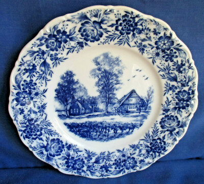 Seltmann Weiden, Kuchenteller 19,5cm, Teller Theresia Heimatland blau, weitere