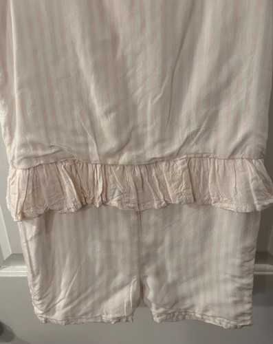 Edgehill Collection Girl’s Size 5 Pink Striped Romper Lined EUC - Picture 6 of 11