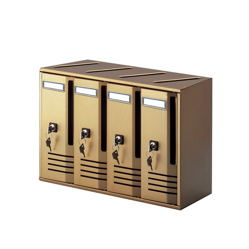 Cassetta Postale Bronzo Ghisa Alubox Cubo 4-5-6 Moduli Posti per interno esterno - Foto 5 di 10