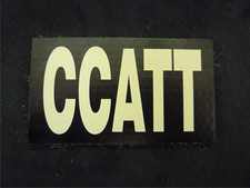 CCATT TAN ON IR MAGIC BLACK solasX PATCH 3.5"X2" WITH VELCRO&reg; BRAND FASTENER