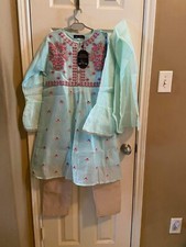 Indian Pakistani Peplum Style Girls Party Wear Suit