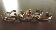 3 Tone Copper Magnetic Bracelet Arthritis Pain Therapy Energy Cuff Bangle