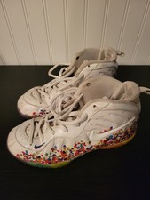 Nike Air Foamposite One Fruity Pebbles Basketball Shoes Kids Child Size 2Y White