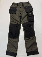 DUNLOP PROFLEX WORKWEAR TROUSERS SIZE 30/32 COLOUR OLIVE GREEN /WY22