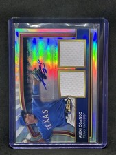 2011 TOPPS FINEST BASEBALL ALEX OGANDO #89 DUAL JERSEY REFRACTOR AUTO /499 A8