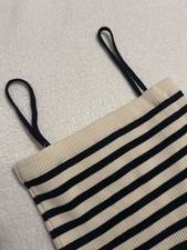 Summer bodycon dress, unique size, black and beige. Excellent, lightly used.