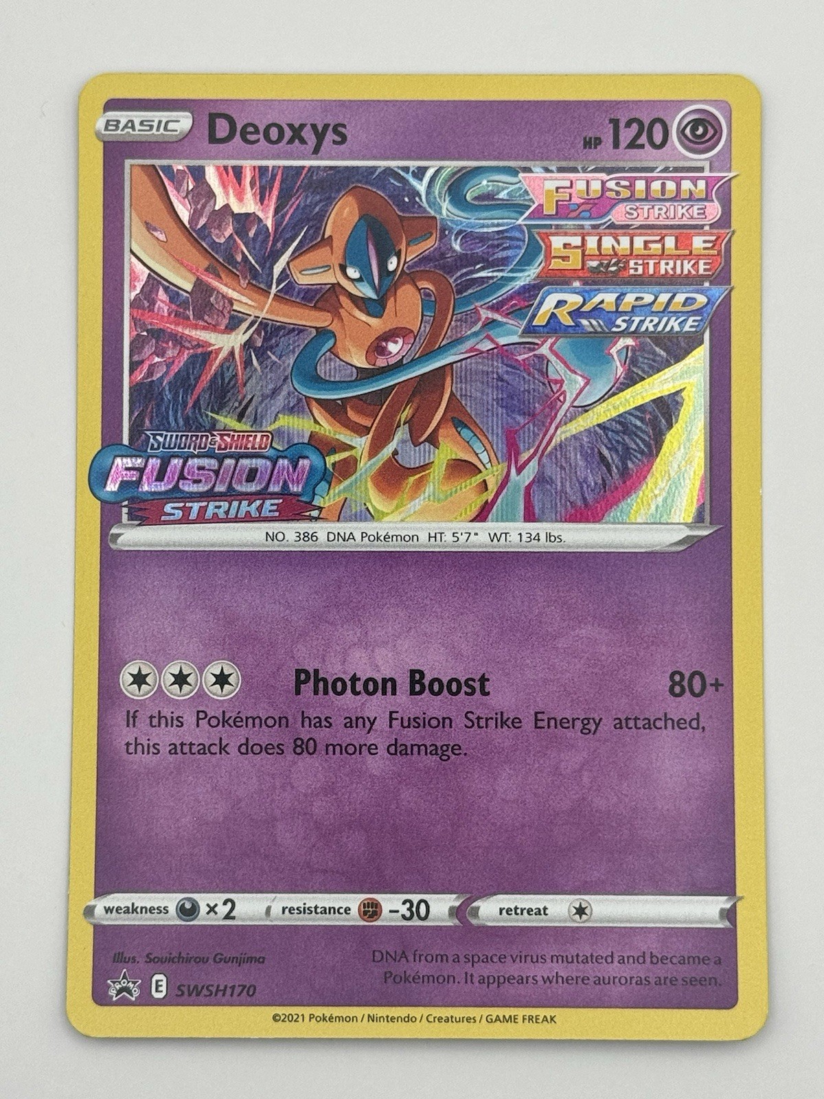 Deoxys SWSH170 Sword & Shield Black Star Promo NM