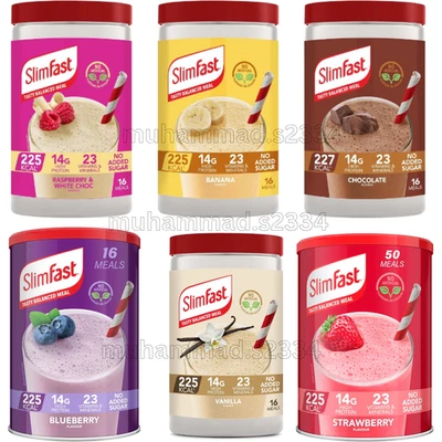 Slim Fast Shake Powder Weight Loss Diet Drink Sporting Protein Meal All Flavours