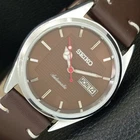 VINTAGE REFURBISHED SEIKO AUTOMATIC 6309A JAPAN MENS BROWN DIAL WATCH a443234-1