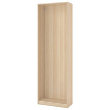 IKEA PAX Wardrobe Frame White Oak Effect Bedroom Storage Various Sizes
