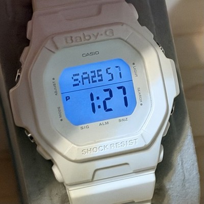 Casio G-Shock Baby-G BG-5606-7DJF All White Women's Square Digital
