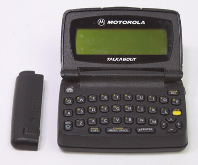 Motorola Text Pager A06QBB5806AA Talk About 2 Way - Vintage Powers On READ