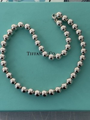 Halskette Bead Ball 10mm Tiffany Sammlung Hard Wear Silber Tiffany und Co