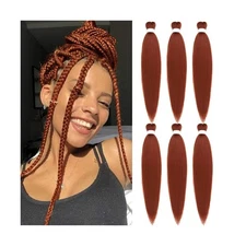 Braiding Hair Pre Stretched Ginger Easy Braids Copper EZ Braids Yak... Fast Ship