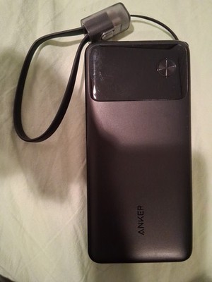 Anker - Power Bank (10000mAh, 12W, USB+USB-C Input/Output) -Black