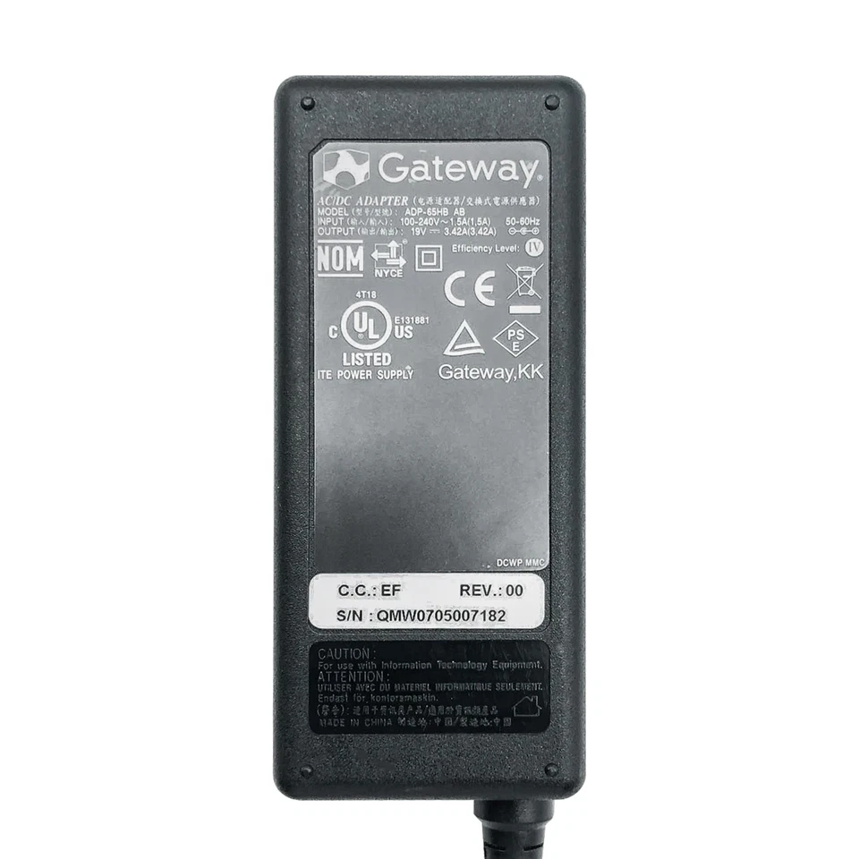 Original Gateway AC Charger Adapter for HP Pavilion N - Series Laptop - Image 2 of 4